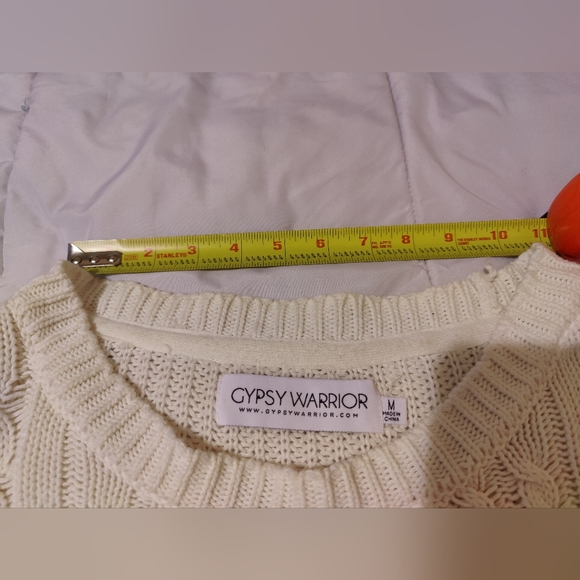 Gypsy Warrior women's off white / cream sweater π€π€ (Medium) π€π€ - Picture 5 of 16